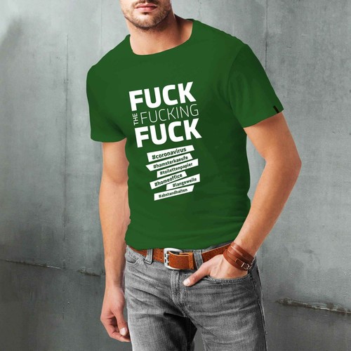 Anti-Corona Herren T-Shirt /"F*CK-CORONA/" inkl-2-Gratis-Überraschungen