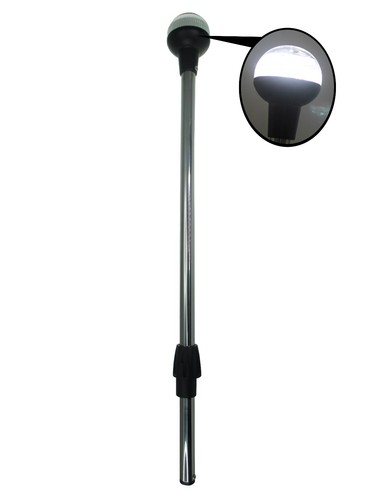 Pactrade Marine Boat LED All Round Anchor Plug-in Light Pole 24/" Collar USCG SS