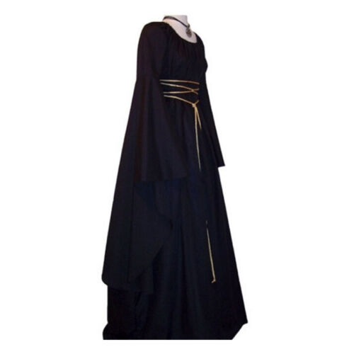 Womens Vintage Style Halloween Renaissance Medieval Gothic Costume Fancy Dress