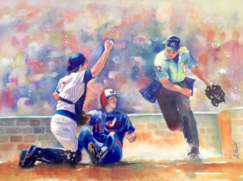 CHICAGO CUBS* watercolor lithograph print Limited edition signed by artist
