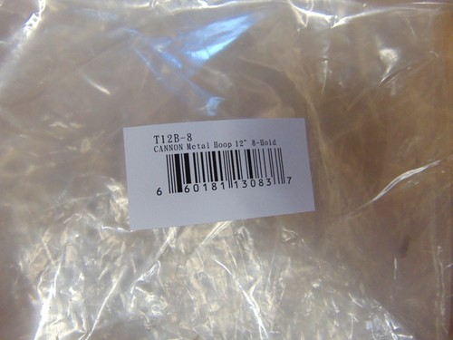 8 Hole//Lug Tom Worldwide Shipping New 2.3 Chrome Drum Hoop 12/"