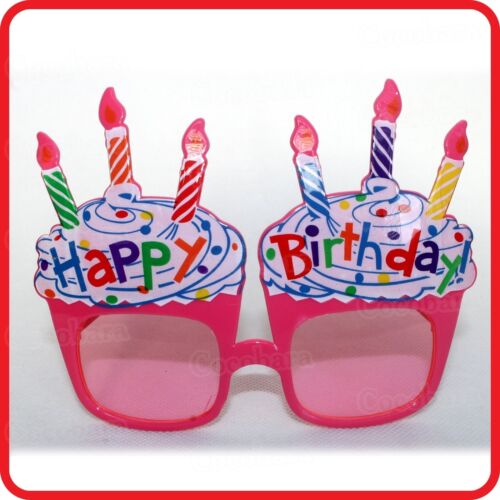 FUNNY HAPPY BIRTHDAY CANDLES CAKE PARTY GLASSES SUNGLASSES-COSTUME-DRESS UP-2 