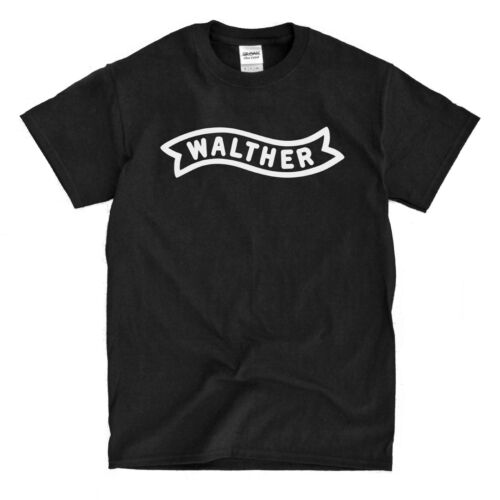 Walther Logo Black T-Shirt High Quality! Ships Fast