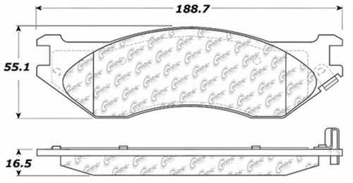 Disc Brake Pad Set-Premium Ceramic Pads with Shims and Hardware Front,Rear