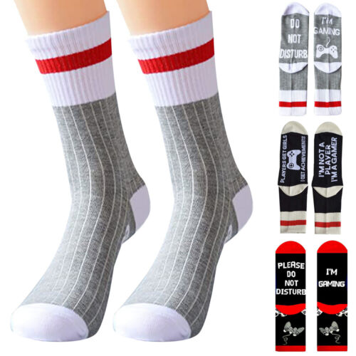 Details about  / Unisex Novelty Socks /"I/'m Gaming Don/'t Disturb./" Funny Winter Soft Socks Gifts
