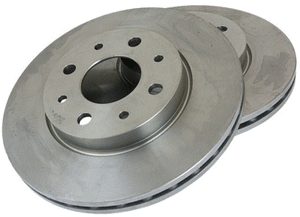 2 Discos De Freno Delantero Ventilado Peugeot 1007 206 207 307 socio