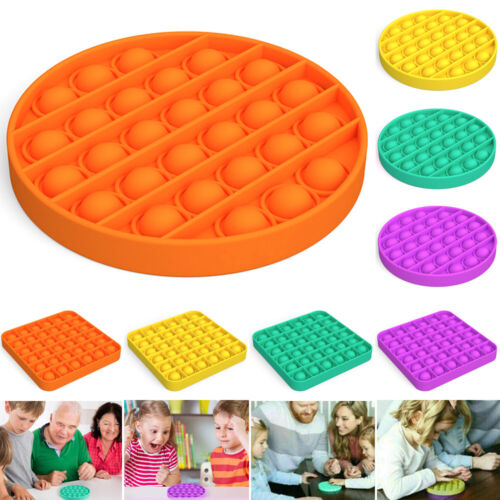 2020// Pop It Square Fidget Toy Push Bubble Stress Relief kids tiktok Family Game