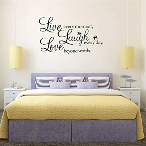 Wall Text Bedroom Details about   Custom Wall Decor Stickers for Living Room 
