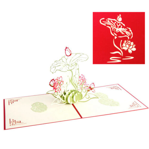 3D Up Greeting Card Handmade Birthday Valentine//Wedding//ChristmasInvitation