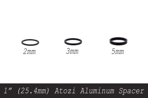25.4mm Atozi Aluminum Bike Headset Stem Spacer Kit 2mm 3mm and 5mm 1/"