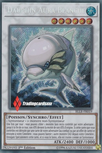 ♦Yu-Gi-Oh!♦ Dauphin Aura Blanche VF//Secret Rare White Dolphin BLLR-FR019