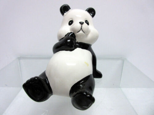 New Porcelain Happy Panda Bear Set 4 Pandas Bears 663.45D