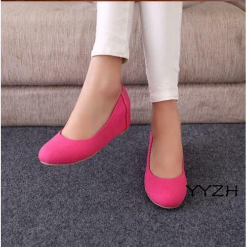 Details about  / Womens Casual Wedge Heels Slip on Pumps Canvas Ladies Shoes Girls Loafer Shoes