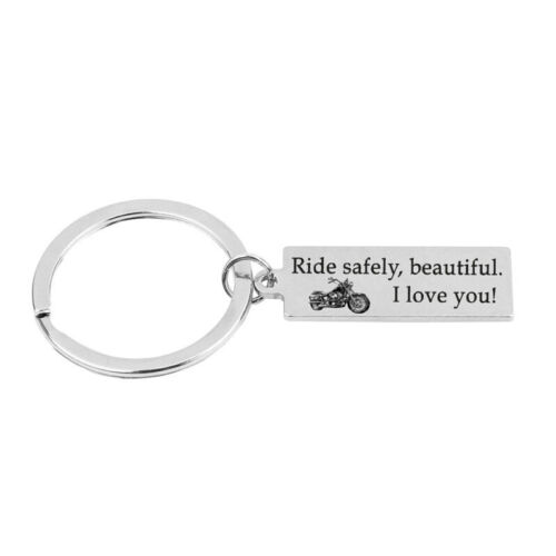 Keychain Dad Husband Lover Boyfriend Key Chain Drive Safe Car Motorcycle Keyring