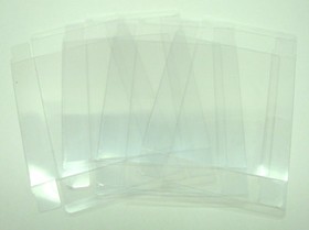 10x VECTREX CIB GAME - CLEAR PLASTIC PROTECTIVE BOX PROTECTOR SLEEVE CASE