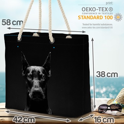 Dobermann Beach Bag Dobermann Hund Jagd Jagdhund Kampfhund Kampf Rasse Haustier
