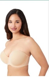 Wacoal Red Carpet Strapless Convertible Bra Womens Size 38DD Beige New With Tag