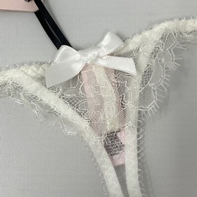 Agent Provocateur Willa White Bridal Thong AP4 large NWT