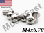 7380 A2 18-8 M4x0.7 Button Head Socket Cap Screw 6mm-25mm Stainless Steel ISO