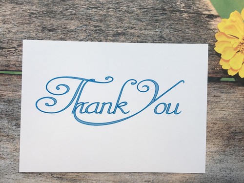 10X Thank You Cards Gift appreciation Wedding cards Envelopes Colour A6 PTY71c
