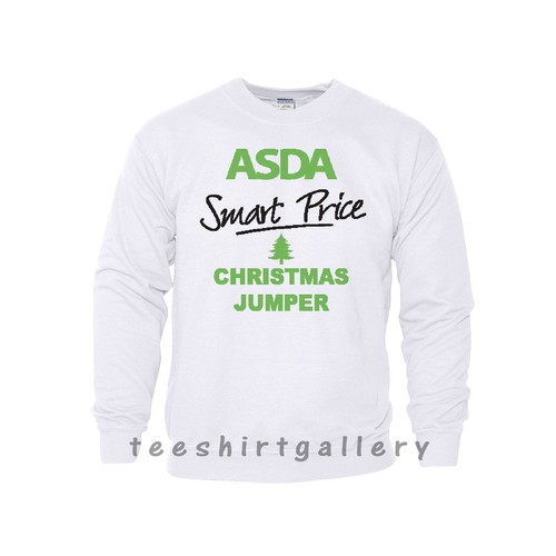ASDA Smart Price Funny Joke XMAS Present Sweatshirt Mens Ladies CHRISTMAS JUMPER