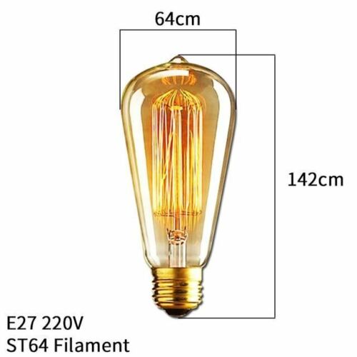 Retro Vintage Edison Birnen E27 40w 220v Ampulle Lampe Filament 