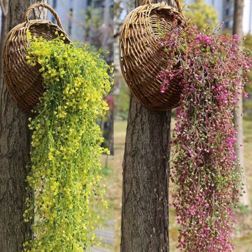 Artificial Fake Silk Flower Vine Hanging Garland Plant Wedding Home Decoration 
