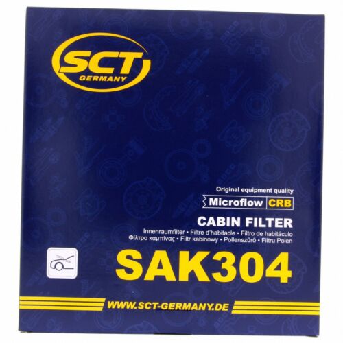 SCT Intérieur Filtre véhicule Filtre à charbon actif SAK 304 Air Filtre VW