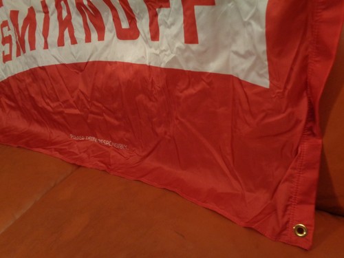 BRAND NEW COOL 5 FEET BY 3 FEET SMIRNOFF VODKA BANNER // FLAG