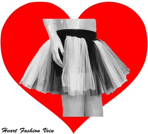 White Black Neon UV tutu skirt Punk Gothic Emo rock Fairy Dance party Halloween
