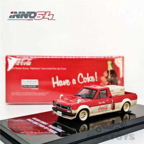 INNO64 1:64 Nissan Hakotora Cola Farmer Truck w//Accessories of cargo Model Car