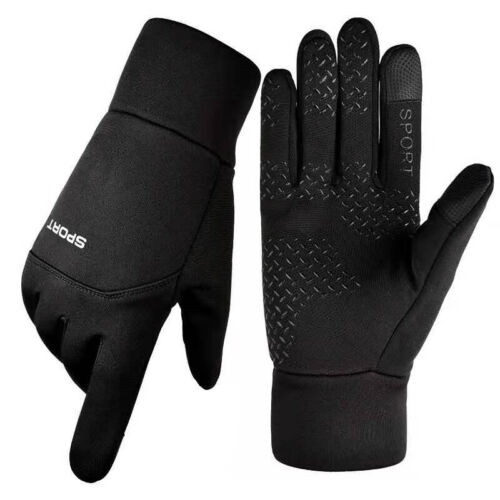 Mens Winter Warm Driving Gloves Touch Screen Anti-Slip Windproof Waterproof