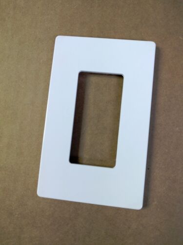 NEW 1-Gang Screwless Wall Plate Decora Decorator GFCI Cover WHITE Face 1 pc
