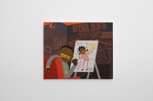 11x14/" Gallery Art Canvas Kodak Black Painting Pictures/' Album Cover Decor ZEZE
