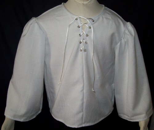 New Handmade Renaissance Boy/'s Peasant Shirt Size 5//6 Various Colors