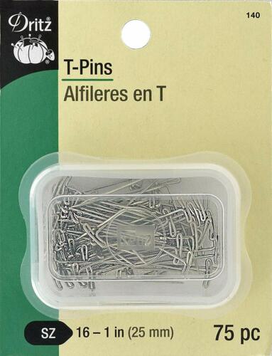 100 1-1/2-Inch Dritz T Pins 140 1-Inch 109 1-1/4-Inch 101 1-3/4-Inch 