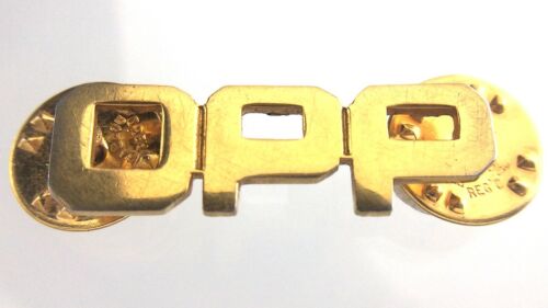 Vintage OPP Ontario Provincial Police Pin Bond Boyd Metal Butterfly Clutch T844