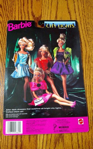 VINTAGE MATTEL BARBIE CITY LIGHTS FASHIONS # 864 DRESS HEELS /& PURSE NEW IN BOX