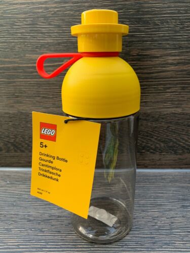 LEGO® durchsichtige Trinkflasche Sportflasche gelb 500 ml 0,5 l NEU 4042