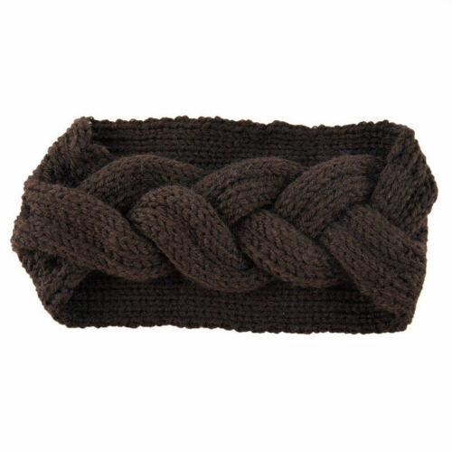 Women's Headband Flower Ear Crochet Hairband Knit Headwrap Fashion Winter Gifts 