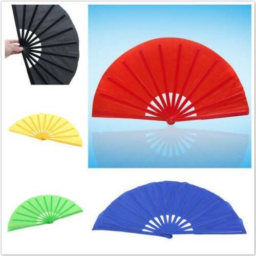 Performance Stage Dance Folding Fan Chinese Kung Fu Tai Held Fan Accessories TO