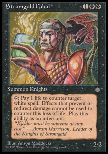 MTG 4x STROMGALD CABAL Ice Age *Rare Knights*