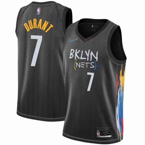 20//21 New Season Kevin Durant #7 Brooklyn Nets Basketball Jersey Stitched Black