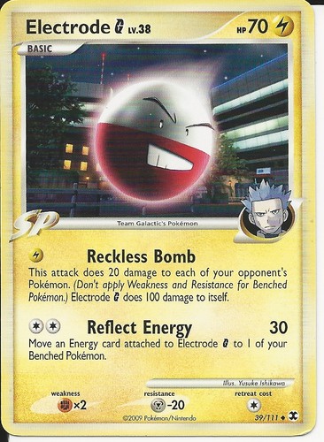 Electrode G 39//111 SP Platinum Rising Rivals Set NM Pokemon Card