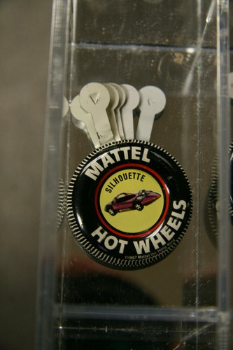 Silhouette Metal hot Wheels Redline collector button