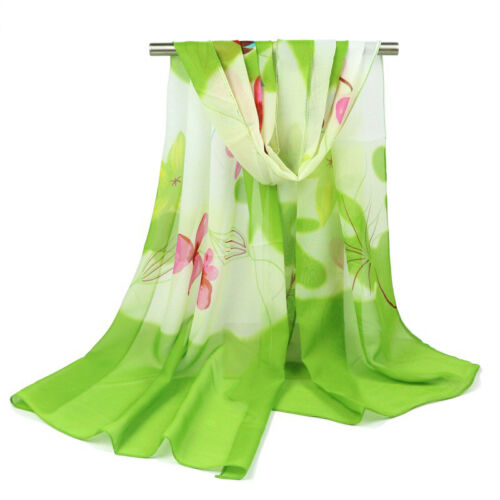 Fashion Women Long Soft Scarf Ladies Shawl Flower Print Stole Scarves Wrap Scarf
