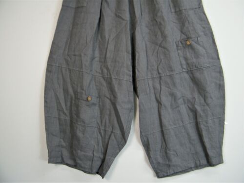 Neuf Plus Taille Taille Unique Lagenlook Baggy 100/% Lin Italien Pantalon 11 couleurs