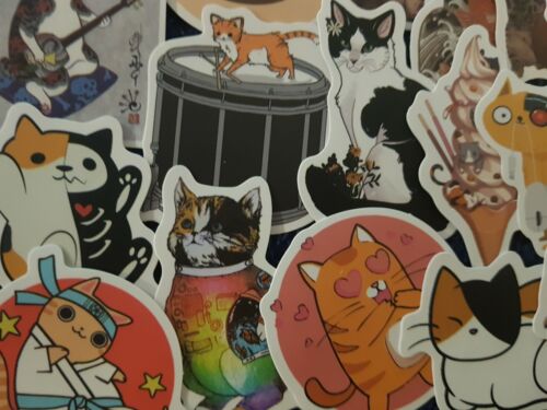 Details about  / Cats Stickers Cute Mix Feline PussyCats Scrapbooking Cardmaking
