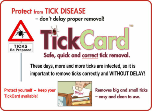 Tick Removal Tool tickcard-Tick Remover Carte Safecard-pas Pince à épiler Appareil