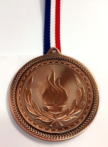 Olympic bronze métal médaille gratuit p/&p ruban